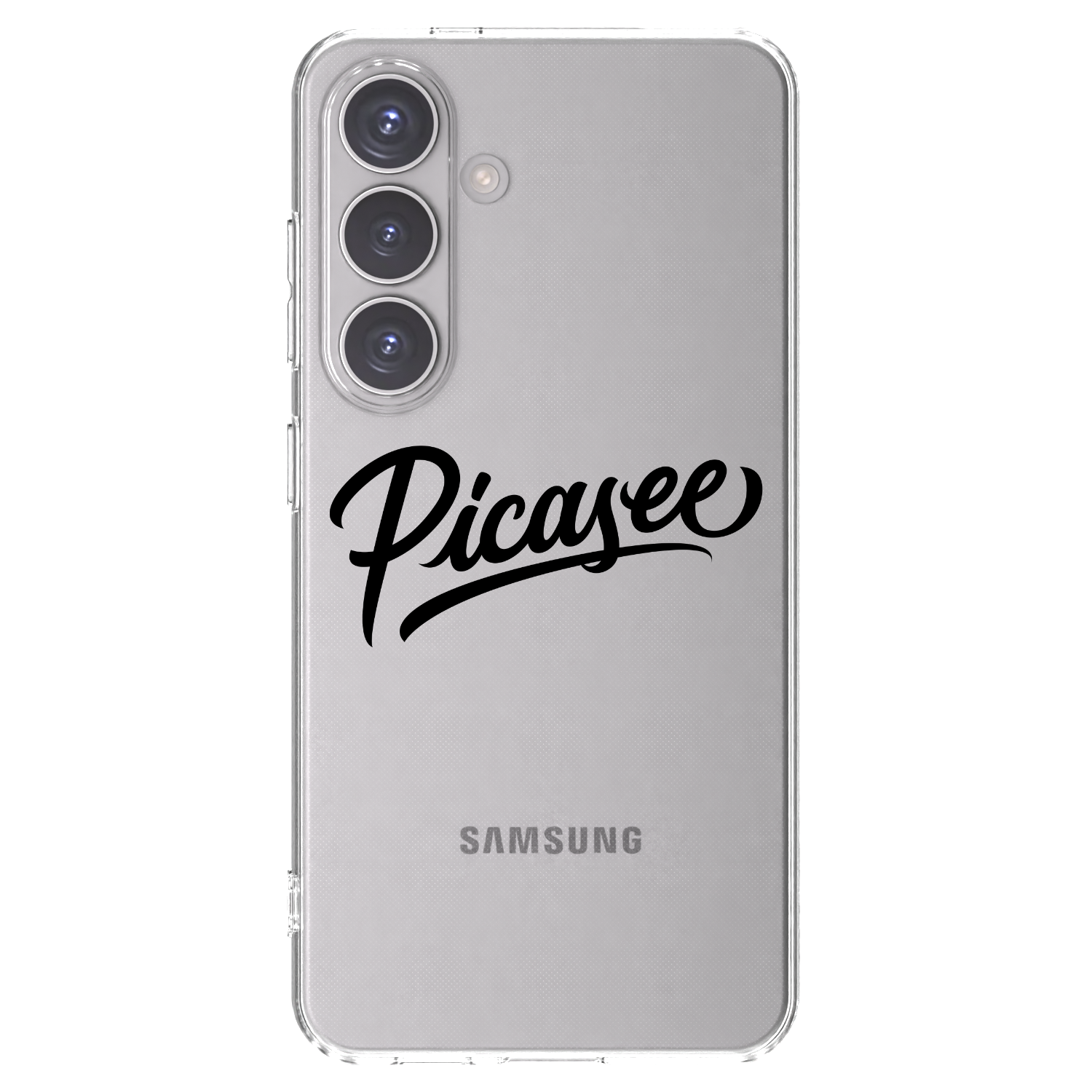 Picasee Samsung Galaxy S24 S921B 5G Hülle - Transparentes Silikon - Picasee - old logo - black