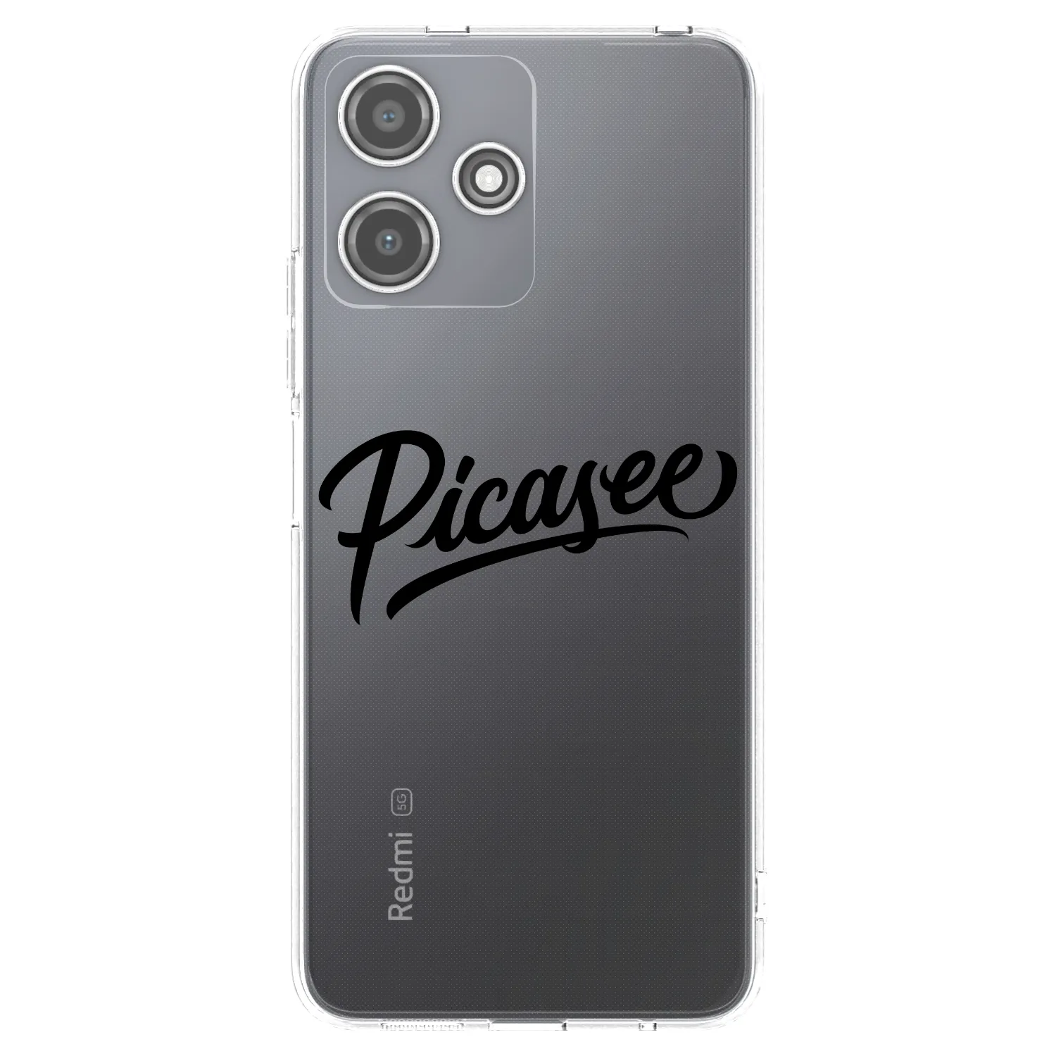 Picasee Xiaomi Redmi 12 5G Hülle - Transparentes Silikon - Picasee - old logo - black