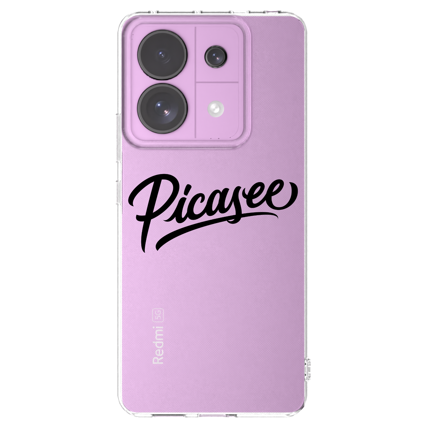Picasee Xiaomi Redmi Note 13 Pro 5G Hülle - Transparentes Silikon - Picasee - old logo - black