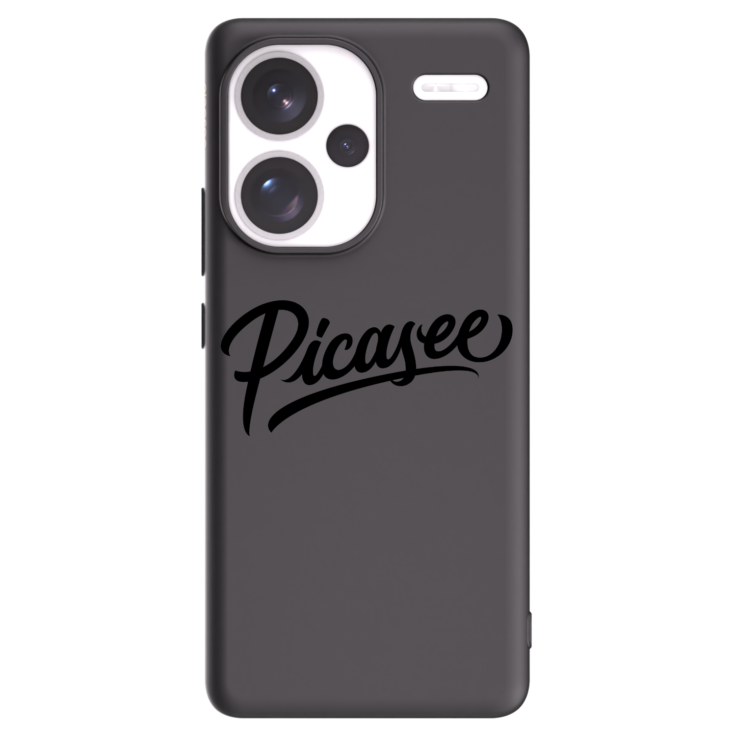 Picasee Xiaomi Redmi Note 13 Pro+ 5G Hülle - Schwarzes Silikon - Picasee - old logo - black