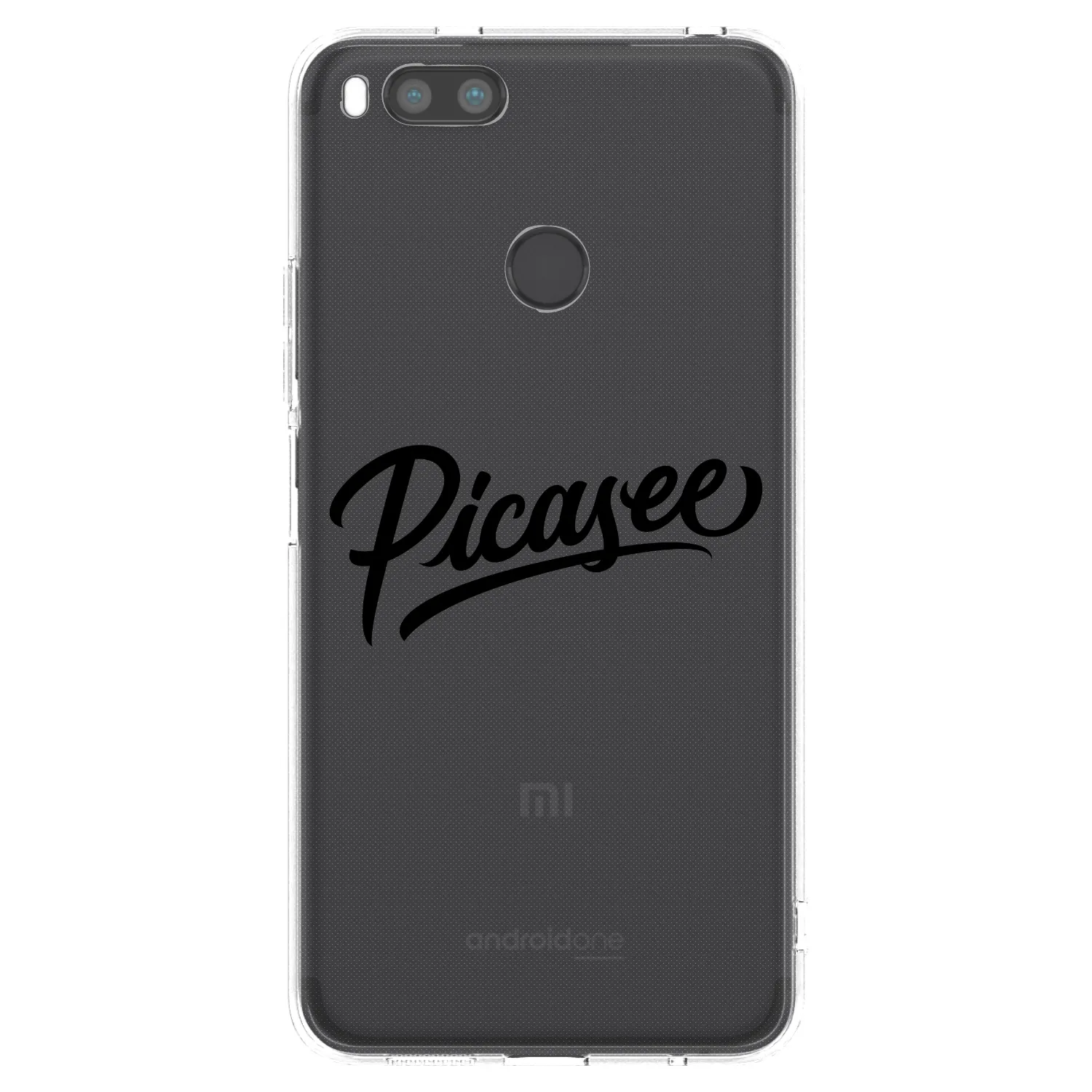 Picasee Xiaomi Mi A1 Global Hülle - Transparentes Silikon - Picasee - old logo - black