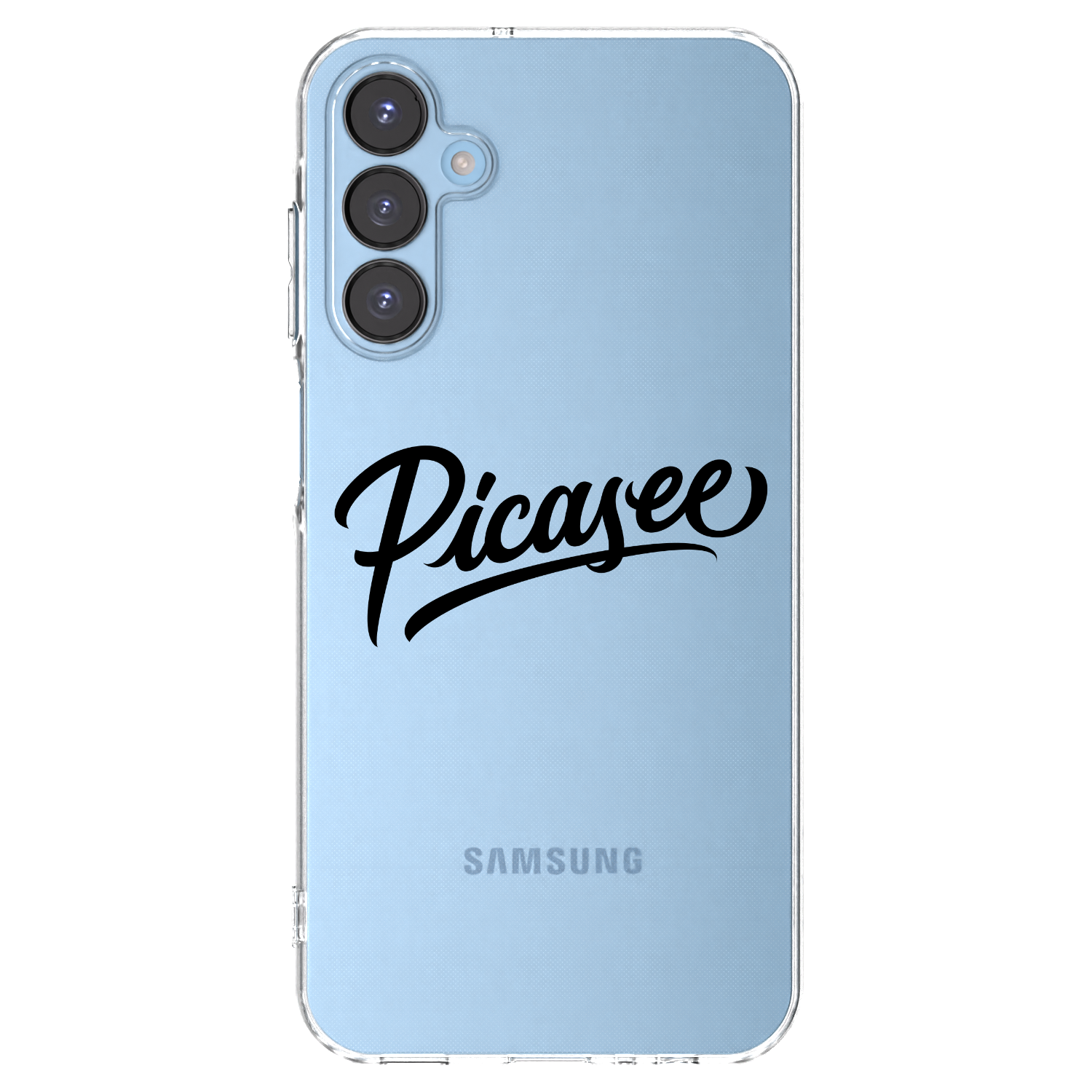 Picasee Samsung Galaxy A15 A156B 5G Hülle - Transparentes Silikon - Picasee - old logo - black