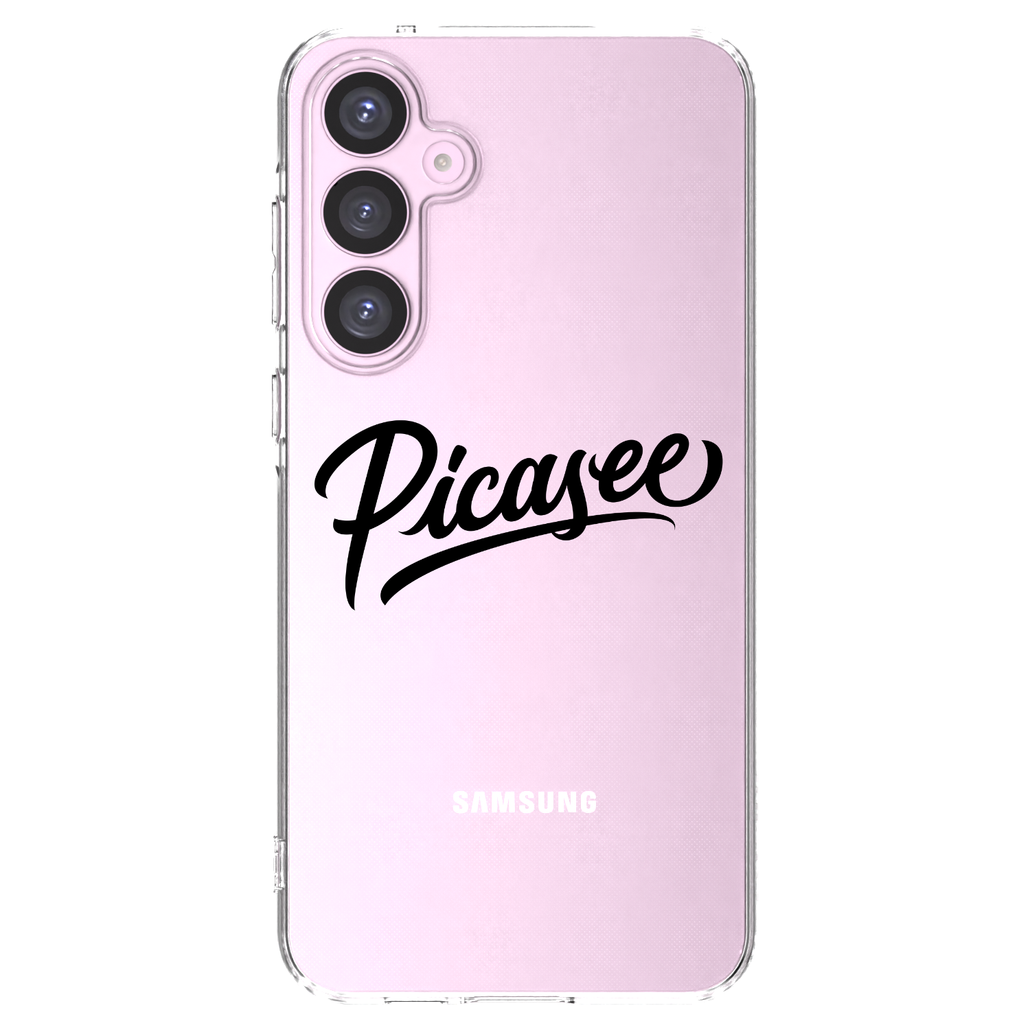 Picasee Samsung Galaxy A55 5G A556B Hülle - Transparentes Silikon - Picasee - old logo - black