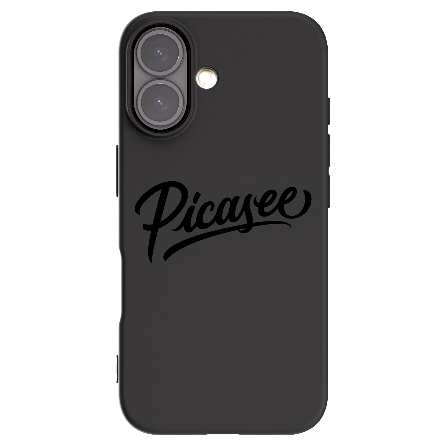 Picasee Apple iPhone 16 Hülle - Schwarzes Silikon - Picasee - old logo - black