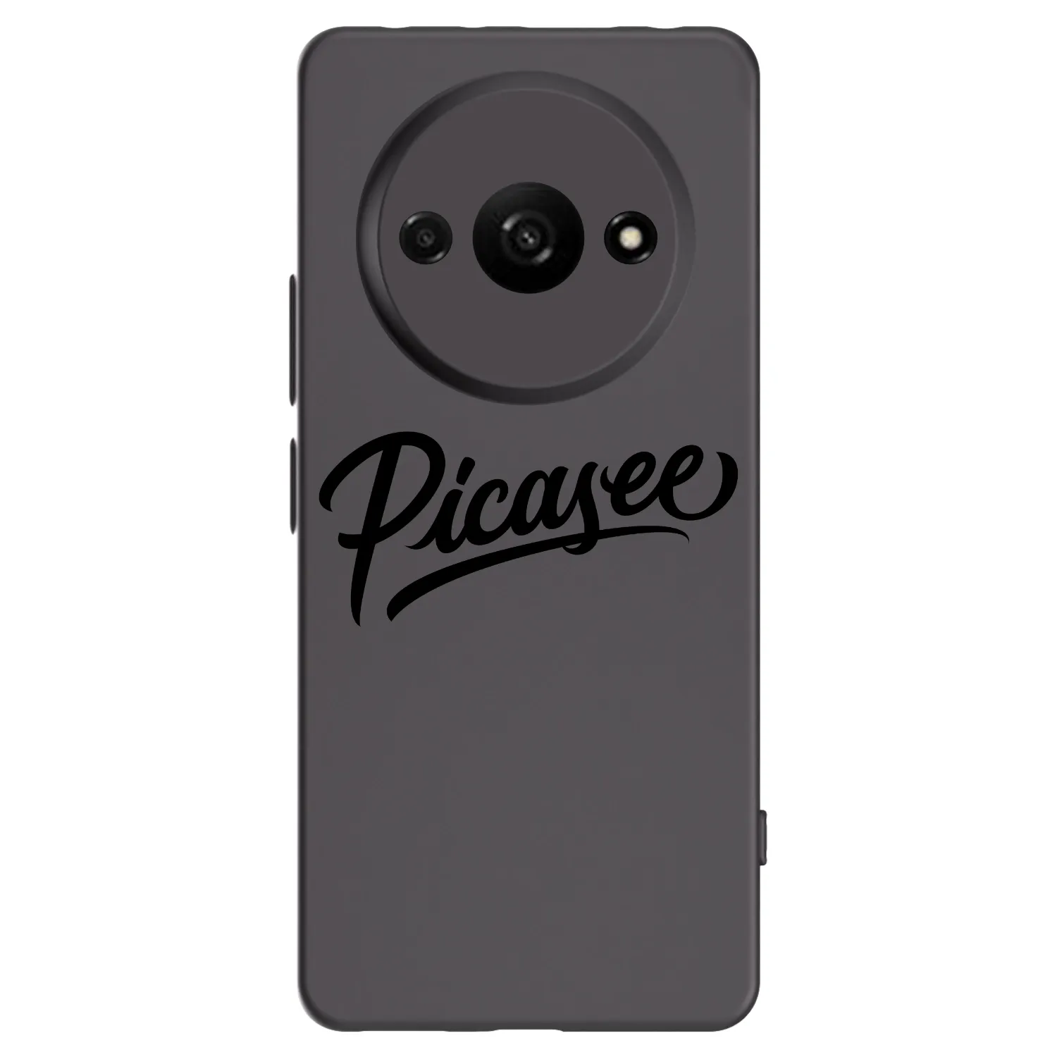 Picasee Xiaomi Redmi A3 Hülle - Schwarzes Silikon - Picasee - old logo - black