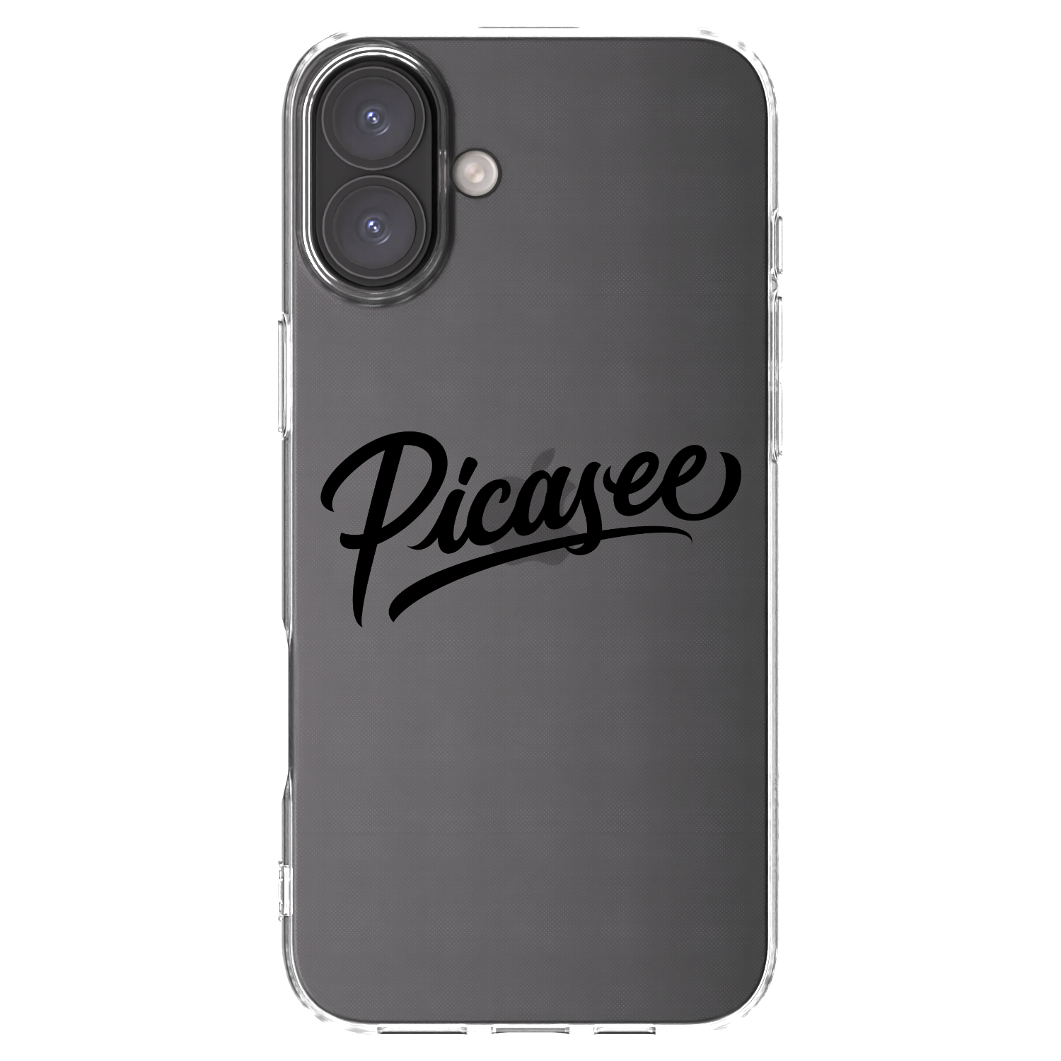 Picasee Apple iPhone 16 Plus Hülle - Transparentes Silikon - Picasee - old logo - black