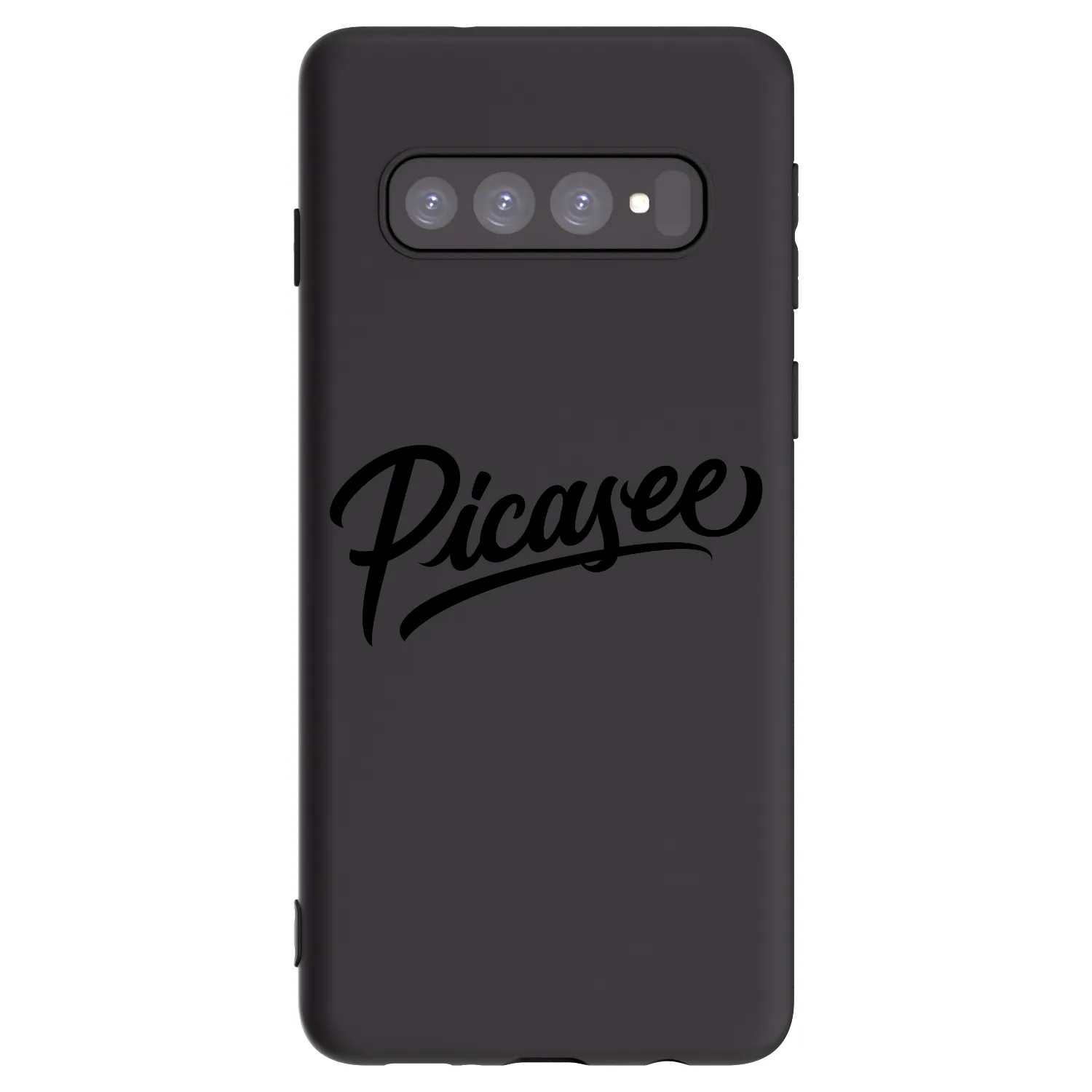 Picasee Samsung Galaxy S10 G973 Hülle - Schwarzes Silikon - Picasee - old logo - black