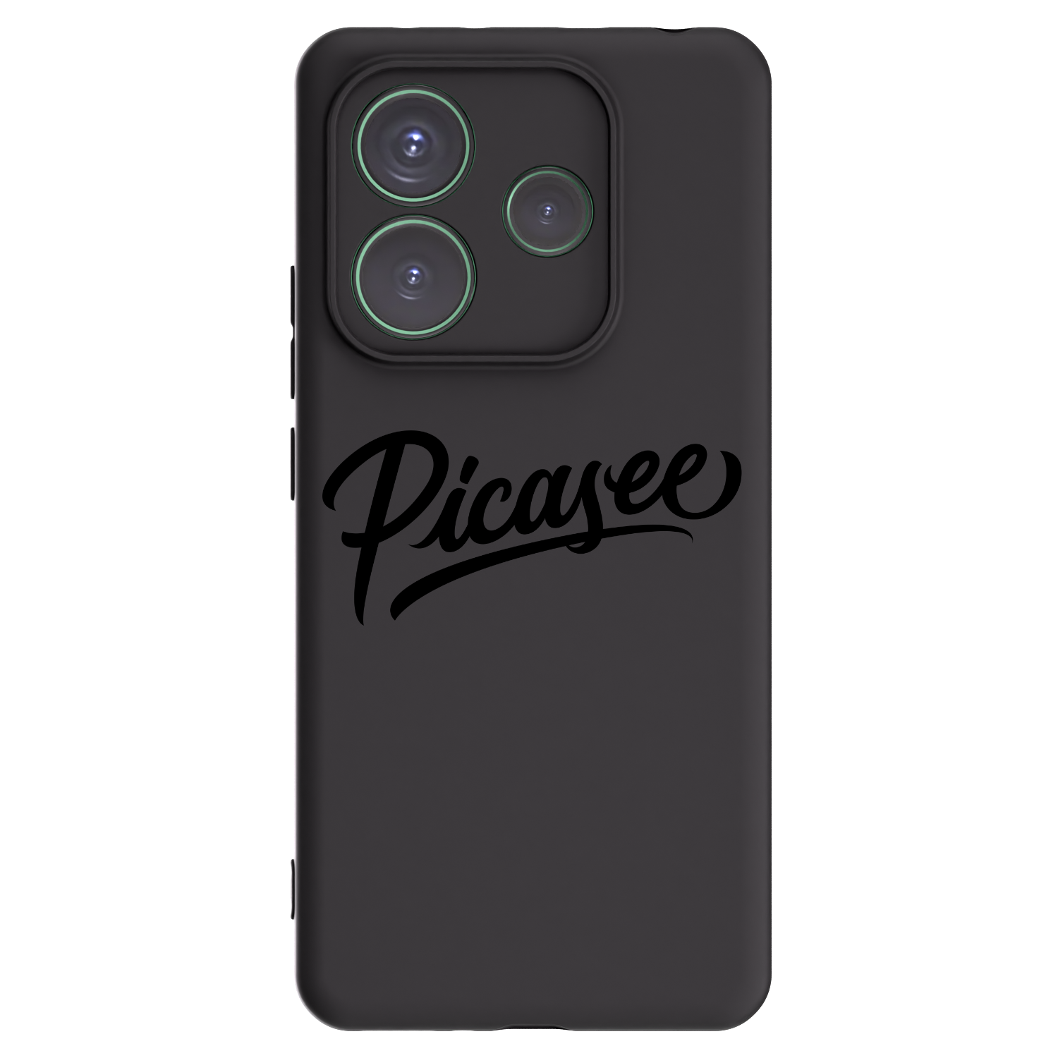 Picasee Xiaomi Redmi Note 14 5G Hülle - Schwarzes Silikon - Picasee - old logo - black