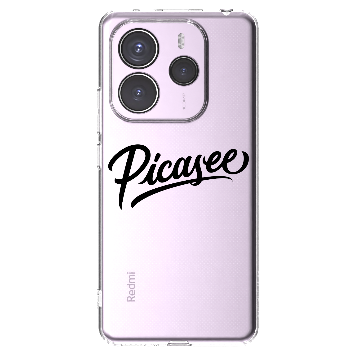Picasee Xiaomi Redmi Note 14 5G Hülle - Transparentes Silikon - Picasee - old logo - black