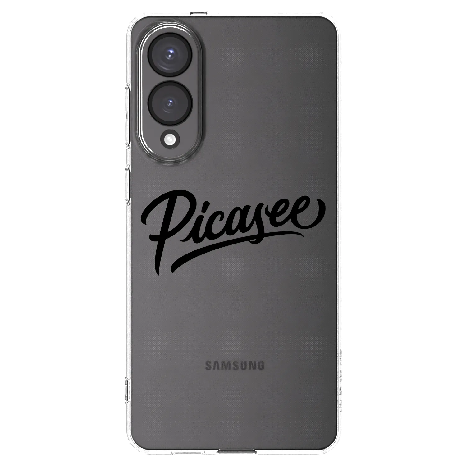 Picasee Samsung Galaxy S25 Edge 5G Hülle - Transparentes Silikon - Picasee - old logo - black
