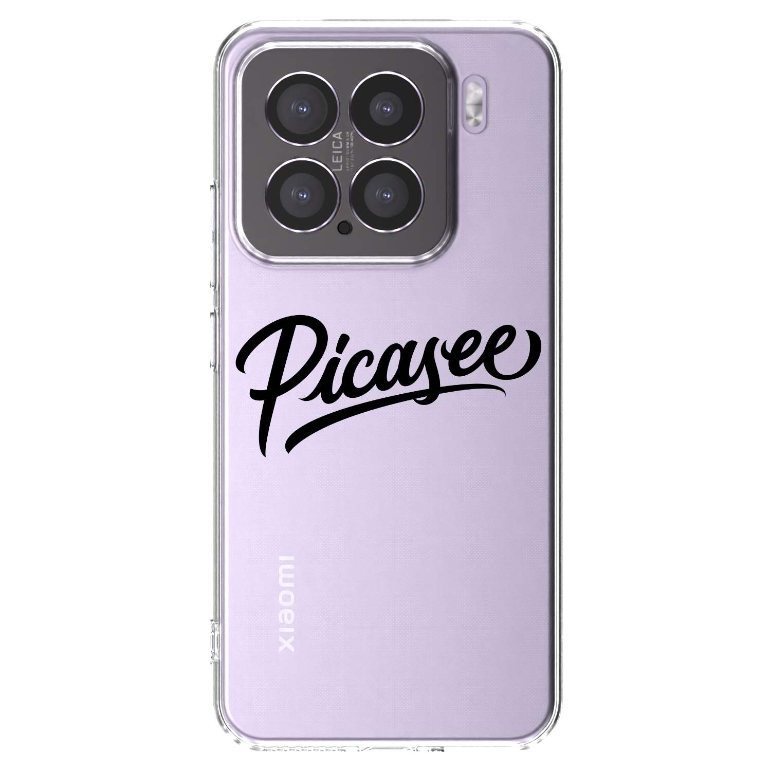 Picasee Xiaomi 15 Hülle - Transparentes Silikon - Picasee - old logo - black