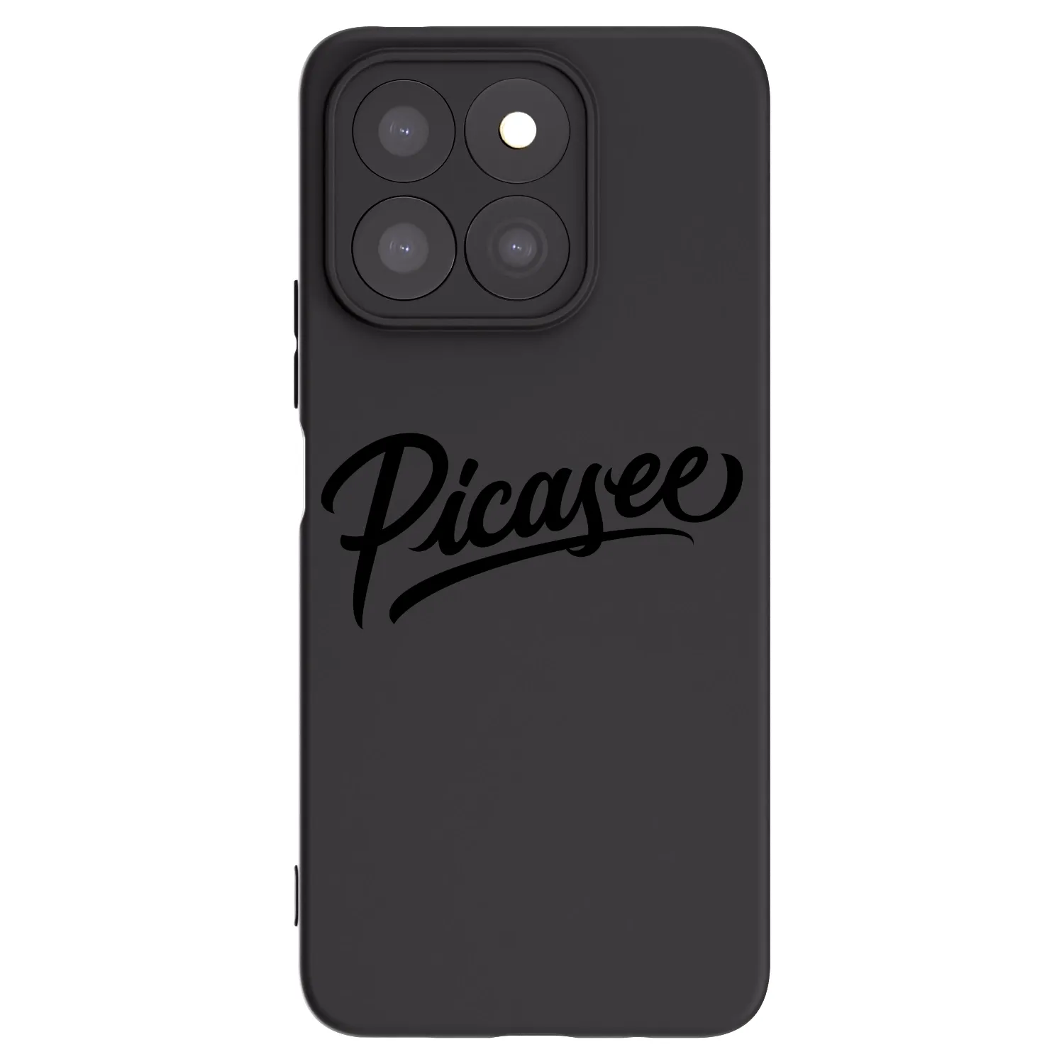 Picasee Honor X8c Hülle - Schwarzes Silikon - Picasee - old logo - black
