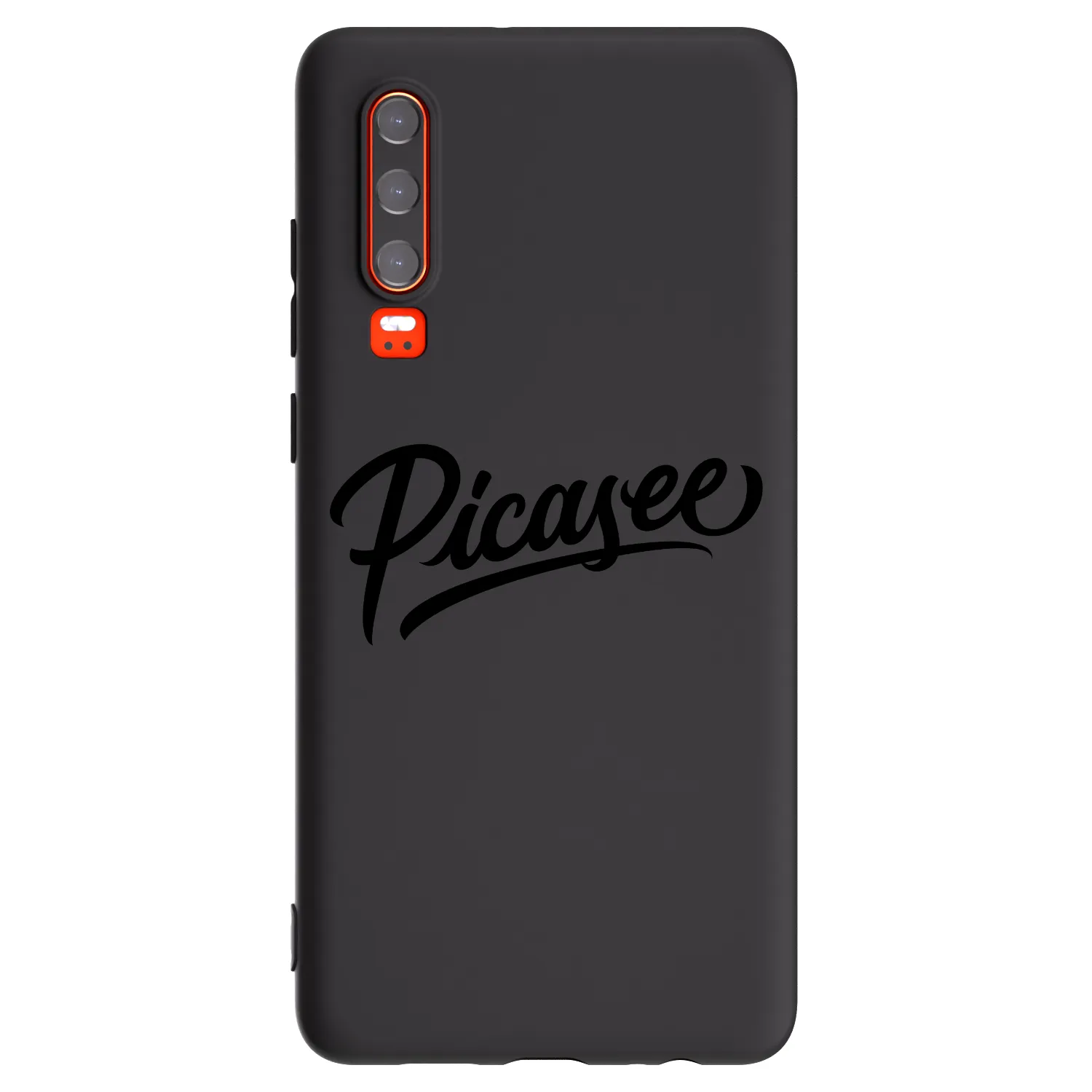 Picasee Huawei P30 Hülle - Schwarzes Silikon - Picasee - old logo - black