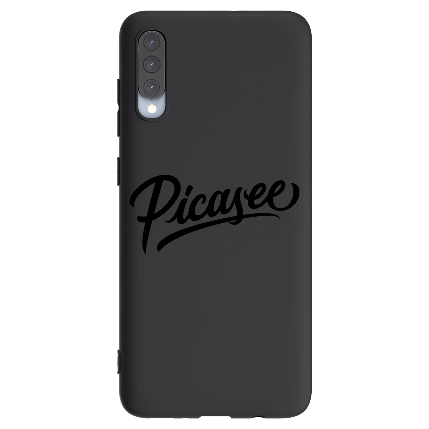 Picasee Samsung Galaxy A70 A705F Hülle - Schwarzes Silikon - Picasee - old logo - black