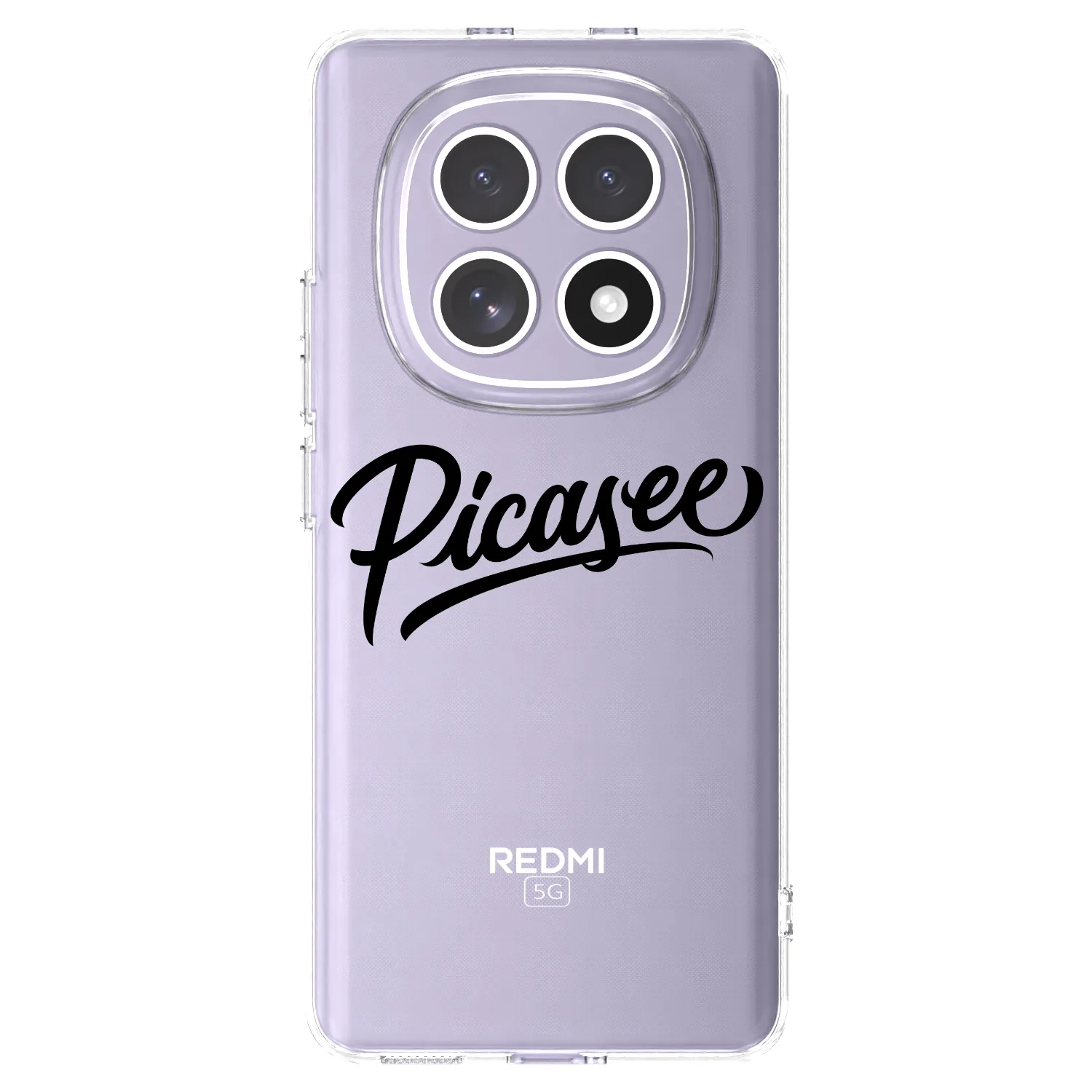 Picasee Xiaomi Redmi Note 15 Hülle - Transparentes Silikon - Picasee - old logo - black