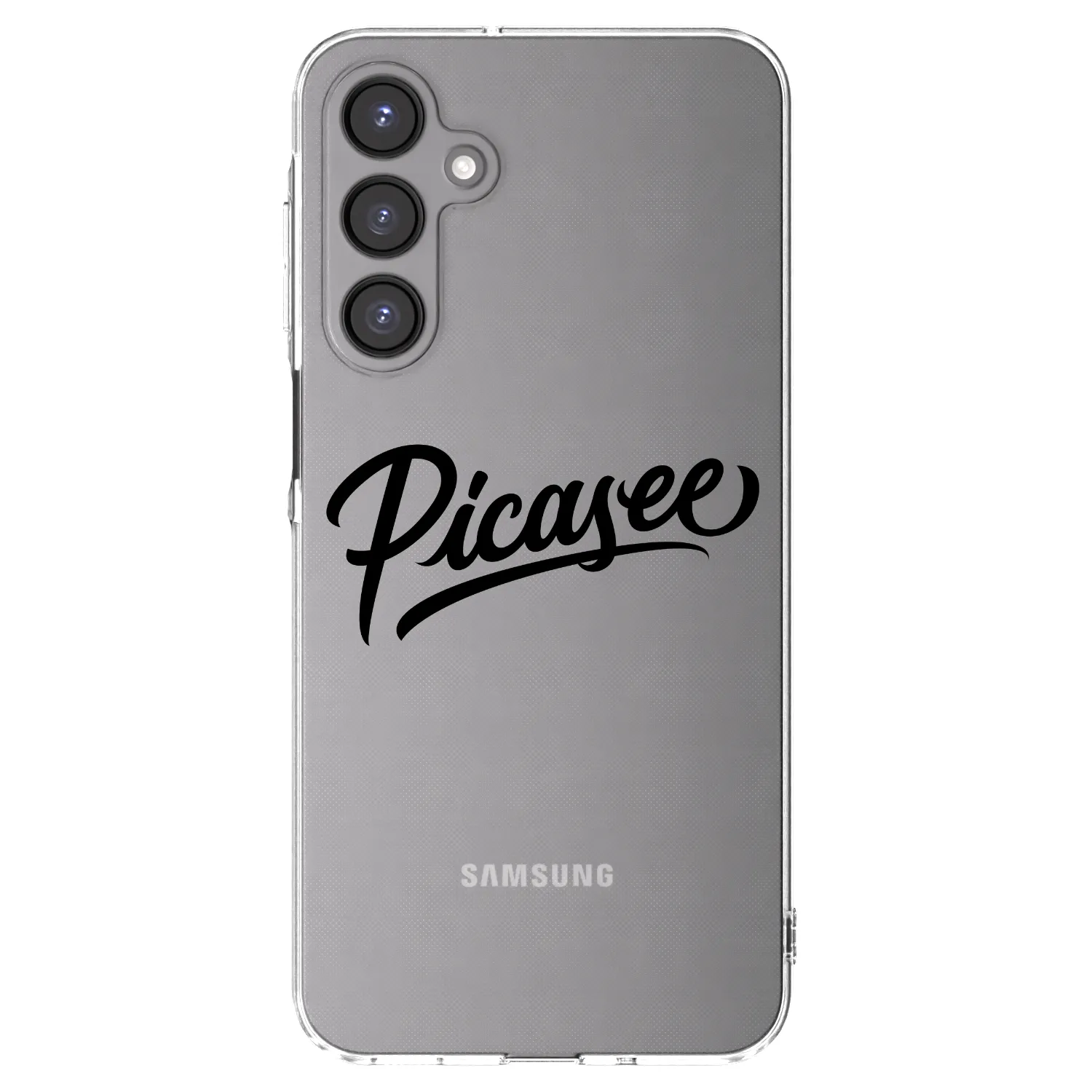 Picasee Samsung Galaxy A16 4G Hülle - Transparentes Silikon - Picasee - old logo - black