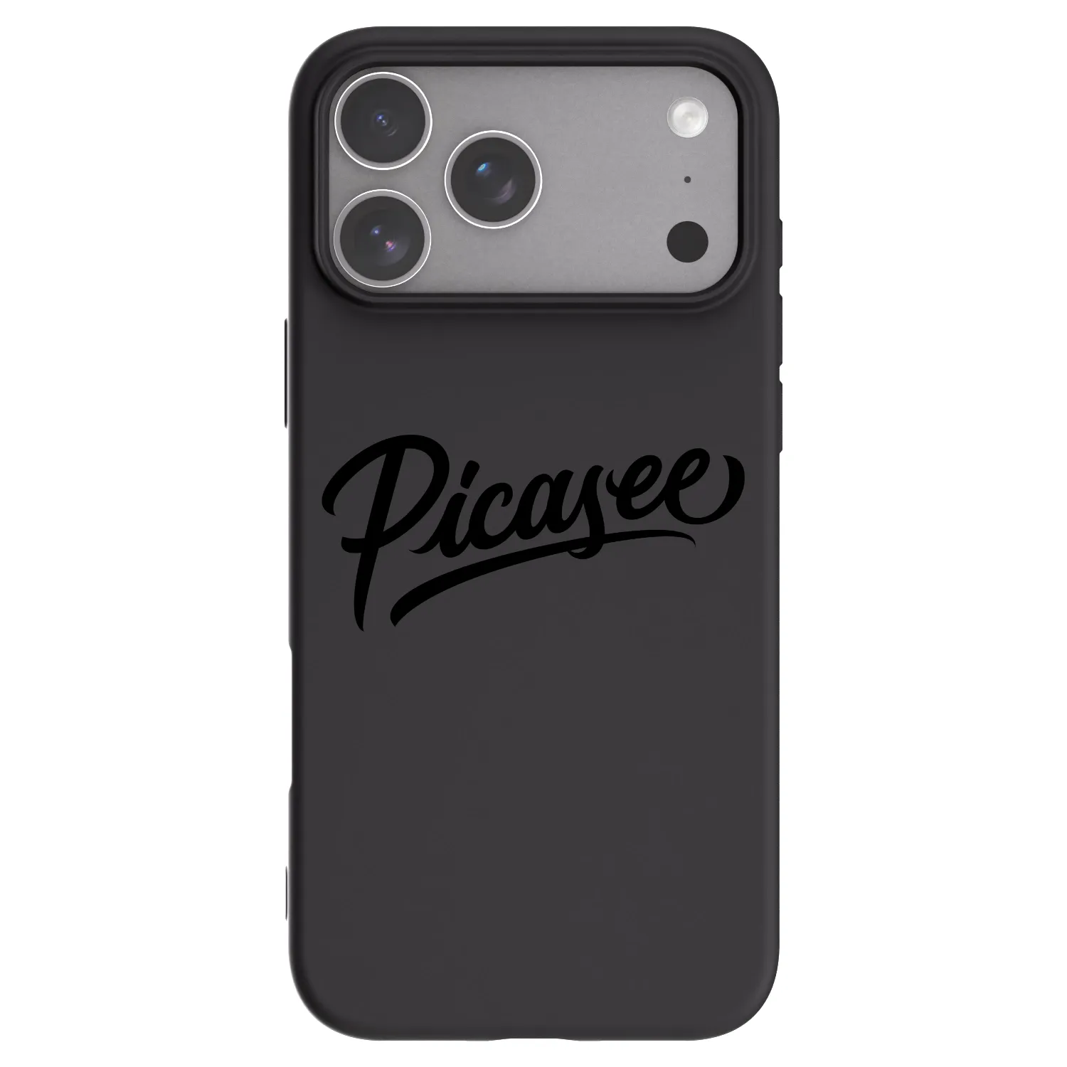 Picasee Apple iPhone 18 Pro Max Hülle - Schwarzes Silikon - Picasee - old logo - black