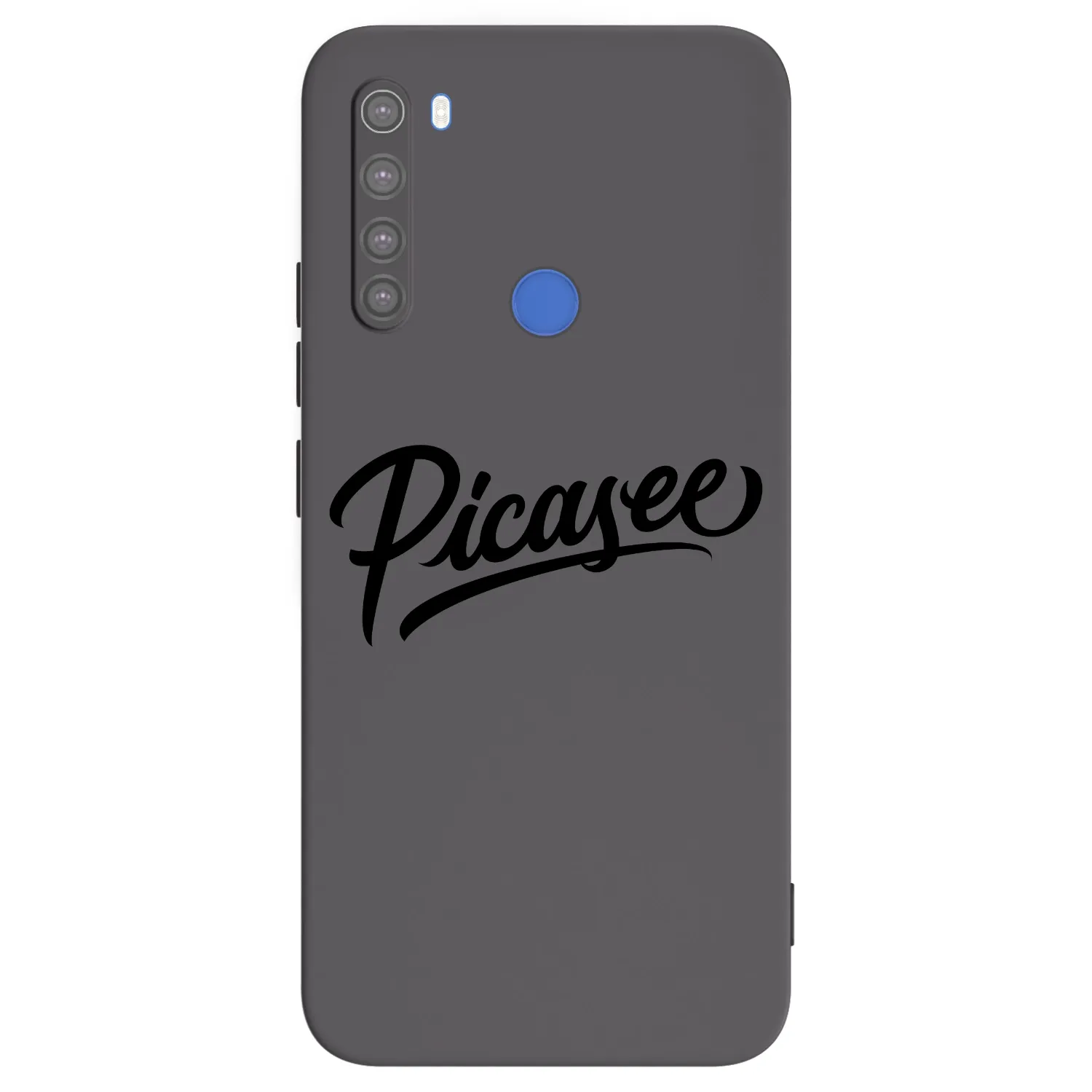 Picasee Xiaomi Redmi Note 8T Hülle - Schwarzes Silikon - Picasee - old logo - black