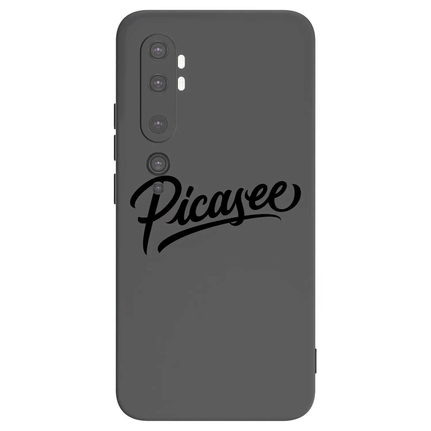 Picasee Xiaomi Mi Note 10 (Pro) Hülle - Schwarzes Silikon - Picasee - old logo - black