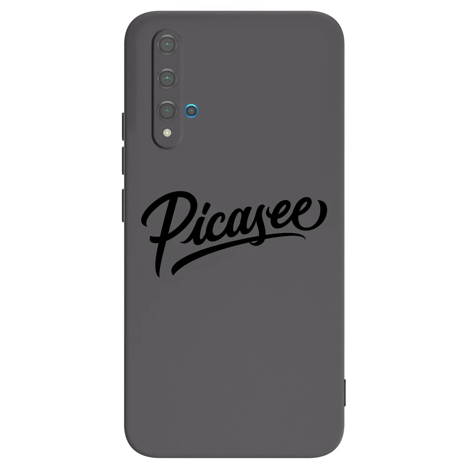 Picasee Huawei Nova 5T Hülle - Schwarzes Silikon - Picasee - old logo - black