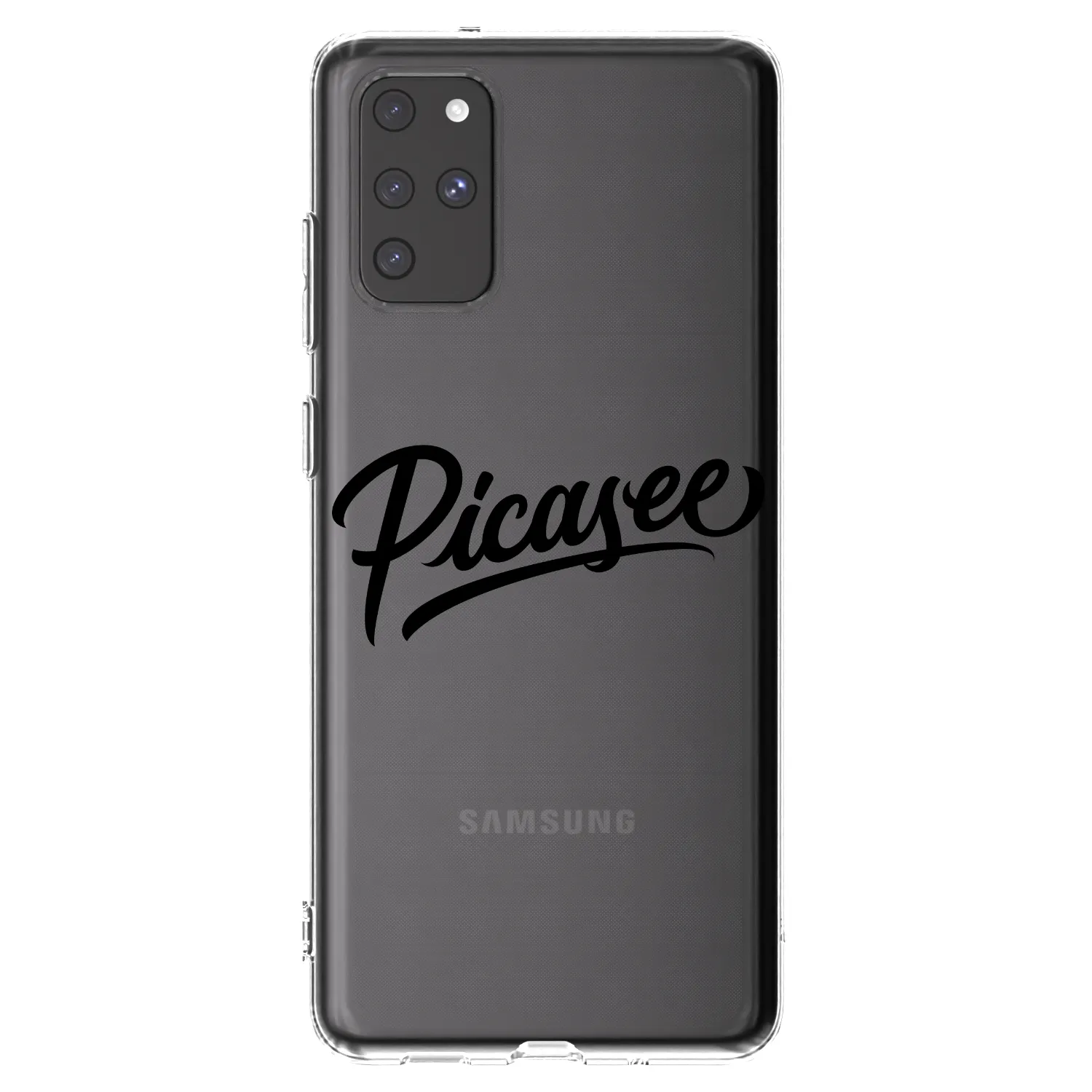 Picasee Samsung Galaxy S20+ G985F Hülle - Transparentes Silikon - Picasee - old logo - black