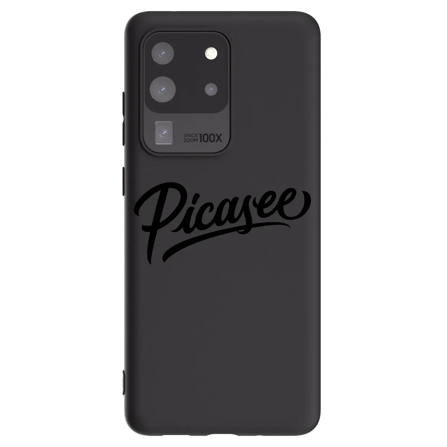 Picasee Samsung Galaxy S20 Ultra 5G G988F Hülle - Schwarzes Silikon - Picasee - old logo - black