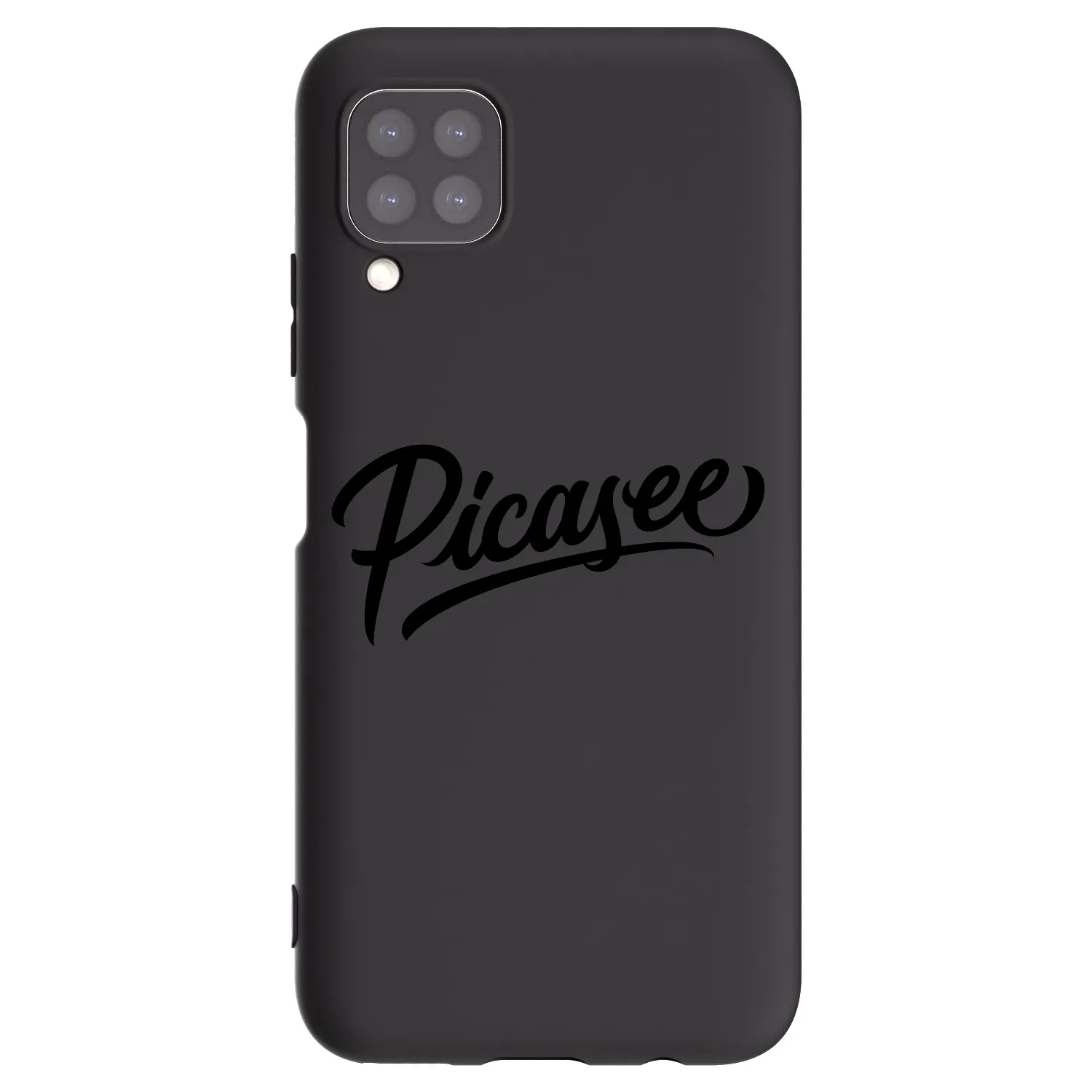 Picasee Huawei P40 Lite Hülle - Schwarzes Silikon - Picasee - old logo - black