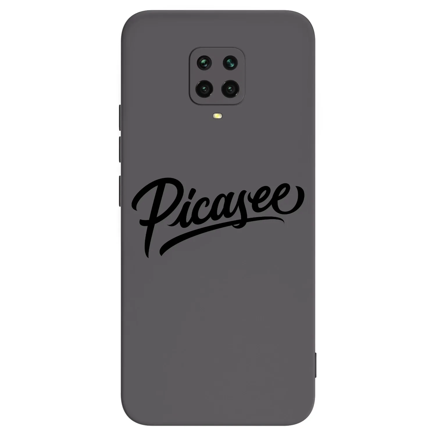 Picasee Xiaomi Redmi Note 9 Pro Hülle - Schwarzes Silikon - Picasee - old logo - black