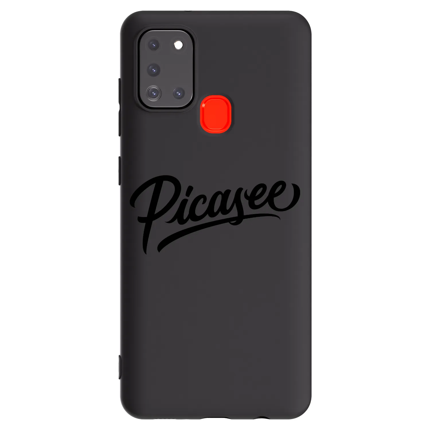 Picasee Samsung Galaxy A21s Hülle - Schwarzes Silikon - Picasee - old logo - black