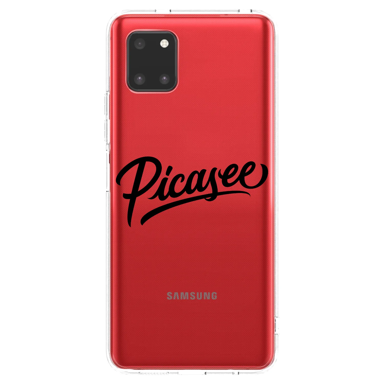 Picasee Samsung Galaxy Note 10 Lite N770F Hülle - Transparentes Silikon - Picasee - old logo - black