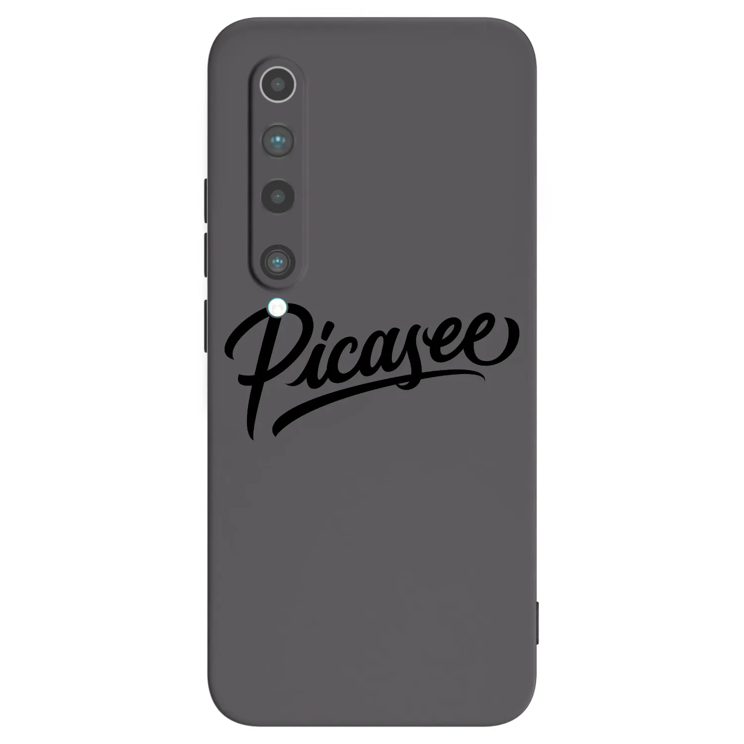 Picasee Xiaomi Mi 10 Hülle - Schwarzes Silikon - Picasee - old logo - black