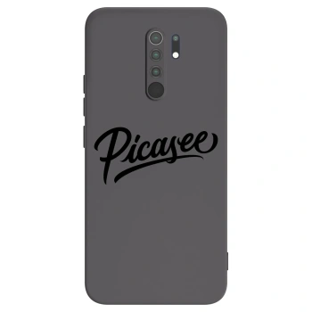 Picasee Xiaomi Redmi 9 Hülle - Schwarzes Silikon - Picasee - old logo - black