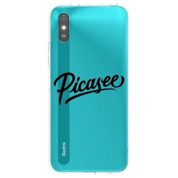 Picasee Xiaomi Redmi 9A Hülle - Schwarzes Silikon - Picasee - old logo - black