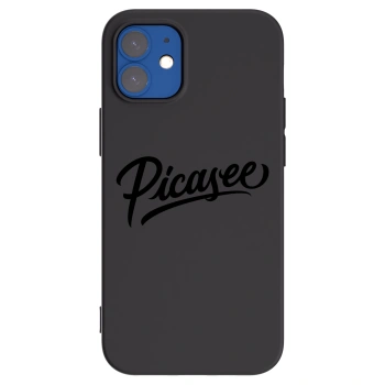 Picasee Apple iPhone 12 mini Hülle - Schwarzes Silikon - Picasee - old logo - black