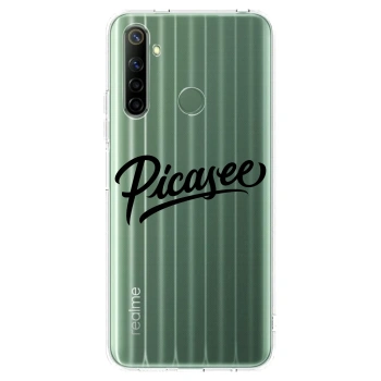 Picasee Realme 6i Hülle - Transparentes Silikon - Picasee - old logo - black