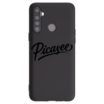 Picasee Realme 6i Hülle - Schwarzes Silikon - Picasee - old logo - black