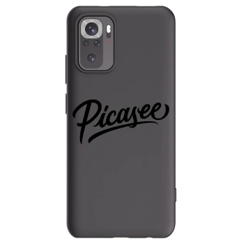 Picasee Xiaomi Redmi Note 10S Hülle - Schwarzes Silikon - Picasee - old logo - black