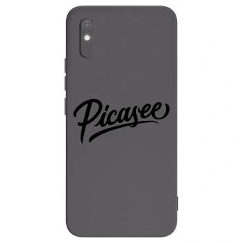 Picasee Xiaomi Redmi 9AT Hülle - Schwarzes Silikon - Picasee - old logo - black
