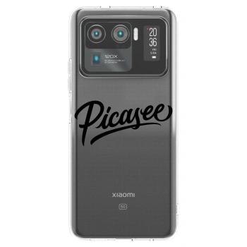 Picasee Xiaomi Mi 11 Ultra Hülle - Transparentes Silikon - Picasee - old logo - black