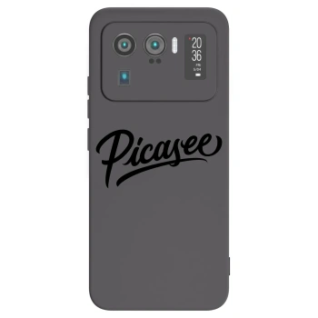Picasee Xiaomi Mi 11 Ultra Hülle - Schwarzes Silikon - Picasee - old logo - black
