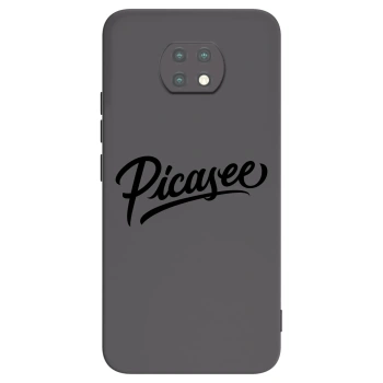 Picasee Xiaomi Redmi Note 9T Hülle - Schwarzes Silikon - Picasee - old logo - black