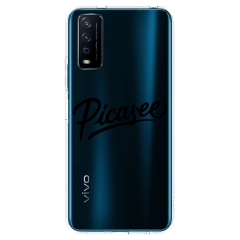 Picasee Vivo Y11s Hülle - Transparentes Silikon - Picasee - old logo - black