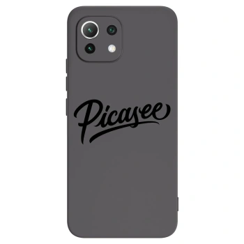 Picasee Xiaomi 11 Lite 5G NE Hülle - Schwarzes Silikon - Picasee - old logo - black