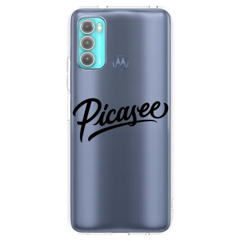 Picasee Motorola Moto G60 Hülle - Transparentes Silikon - Picasee - old logo - black