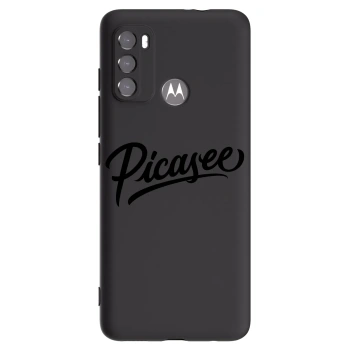 Picasee Motorola Moto G60 Hülle - Schwarzes Silikon - Picasee - old logo - black