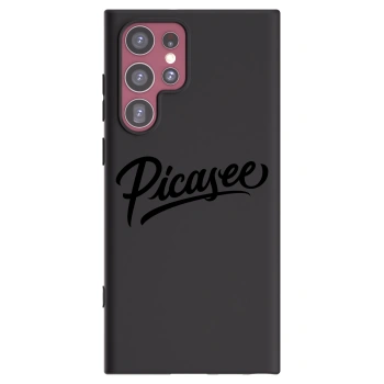 Picasee Samsung Galaxy S22 Ultra 5G Hülle - Schwarzes Silikon - Picasee - old logo - black