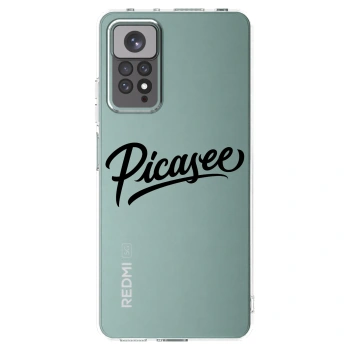 Picasee Xiaomi Redmi Note 11S 4G Hülle - Transparentes Silikon - Picasee - old logo - black