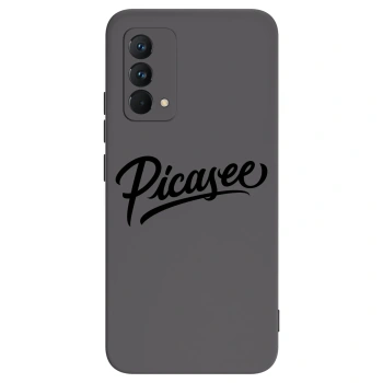 Picasee Realme GT Master Edition 5G Hülle - Schwarzes Silikon - Picasee - old logo - black