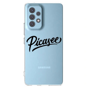 Picasee Samsung Galaxy A53 5G A536 Hülle - Transparentes Silikon - Picasee - old logo - black