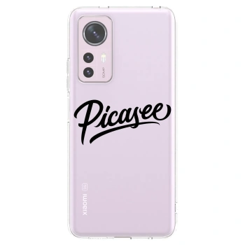 Picasee Xiaomi 12 Hülle - Transparentes Silikon - Picasee - old logo - black